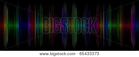 Abstract Multicolored Sound Equalizer Taken Closeup As Background.