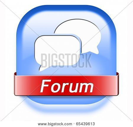 forum button internet icon website www logon login and subscribe to participate in discussion 