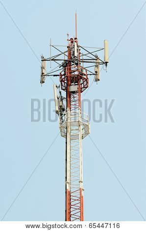 Antenna On The Telecommunication Tower