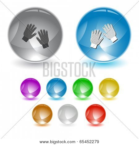 Gauntlets. Raster interface element.