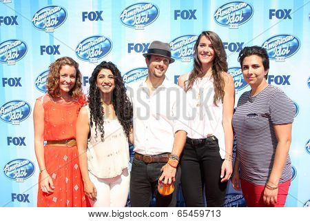 LOS ANGELES - MAY 21:  Jason Mraz, new group at the American Idol Season 13 Finale at Nokia Theater at LA Live on May 21, 2014 in Los Angeles, CA