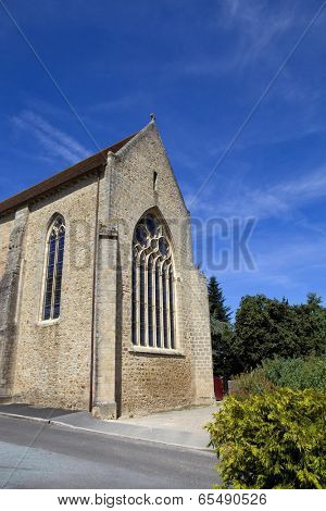 Parthenay ancient gothic church, Poitou-Charentes, France