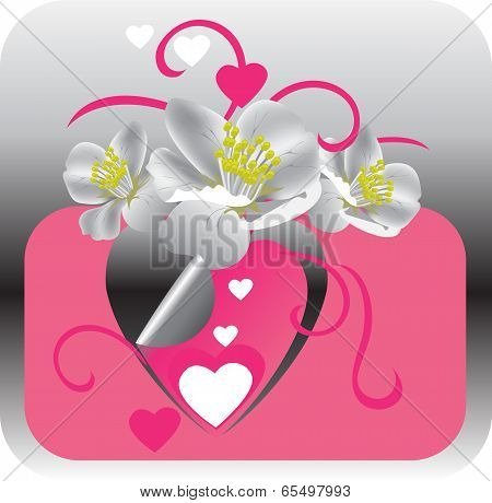 hearts and flowers