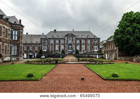 Old Abbey In Small Belgium City