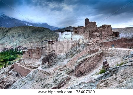 Basgo Monastery In Basgo, Ladakh, India