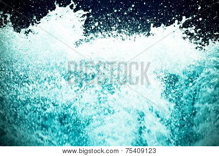 frothy water splash abstract background