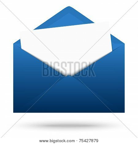 Colored Envelope With White Note