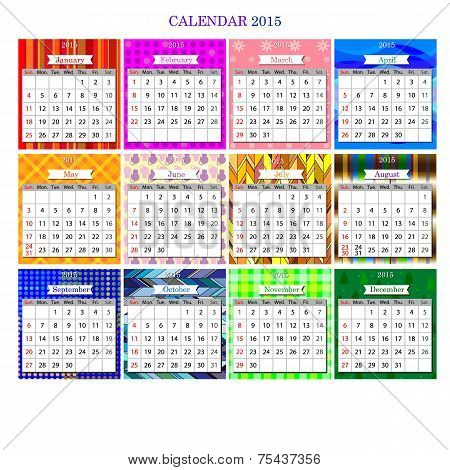 Calendar2015
