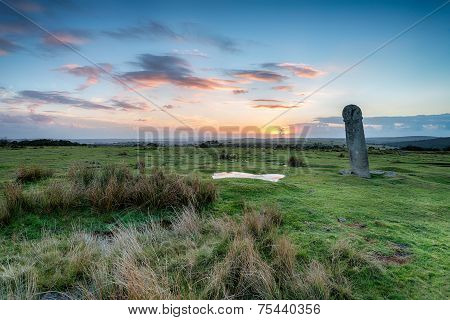 The Longstone On Bodmin Moorin Cornwall