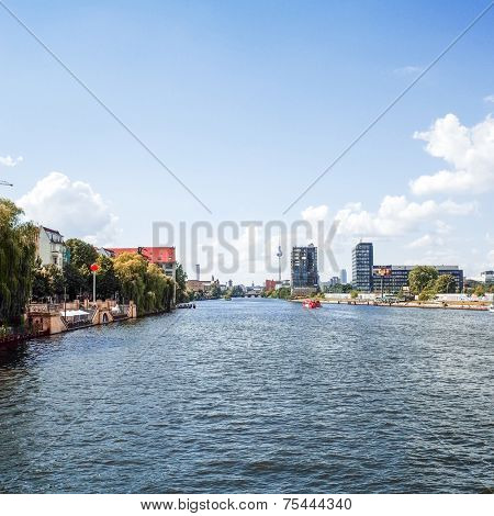 BERLIN, GERMANY- July 30: Tv tower or Fersehturm in Berlin on July 30, 2014. BERLIN, Germany.