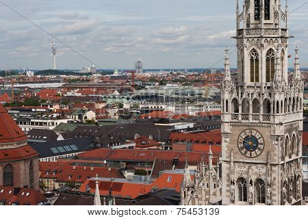 Munich, Germany skyline at City Hall