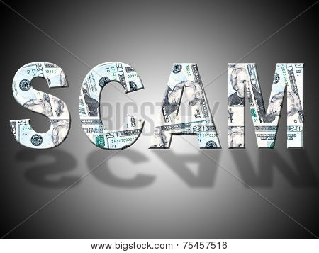 Scam Dollars Shows United States And American