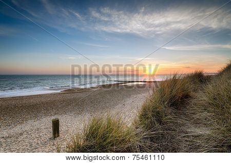 Sunset At Hengistbury Head