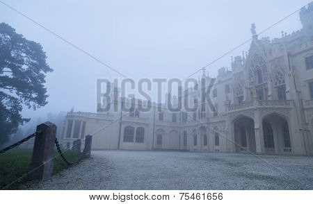 Lednice Castle In The Fog