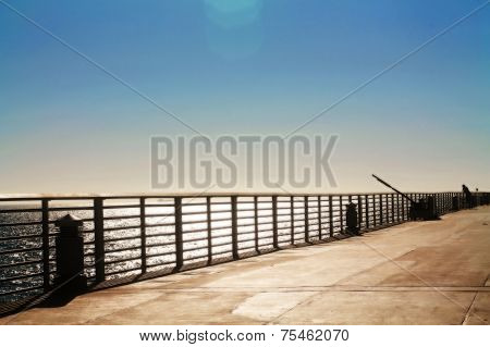 Beach pier