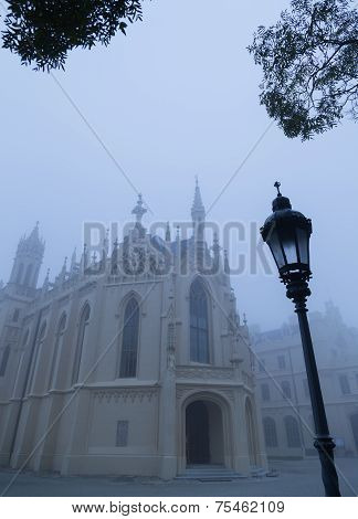 Lednice Castle In The Fog