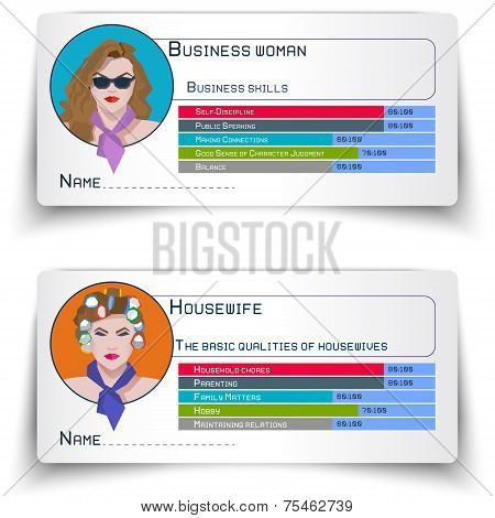 A Business Woman And A Housewife, Ellement Infographic