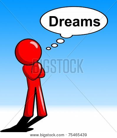Character Thinking Dreams Shows Consider Consideration And Daydream