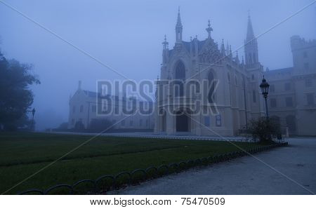 Lednice Castle In The Fog