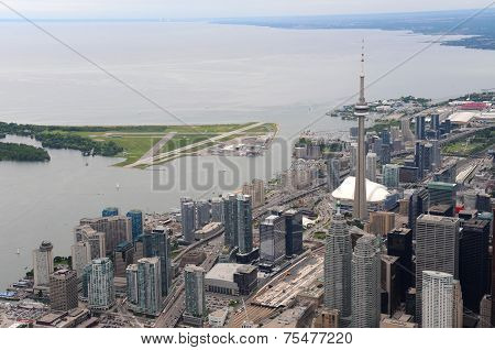 Aerial View Of Downtown Toronto