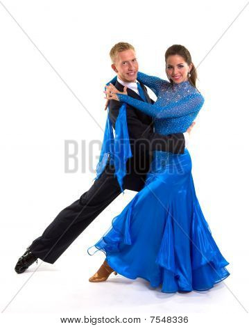Ballsaal Tänzer blau 03