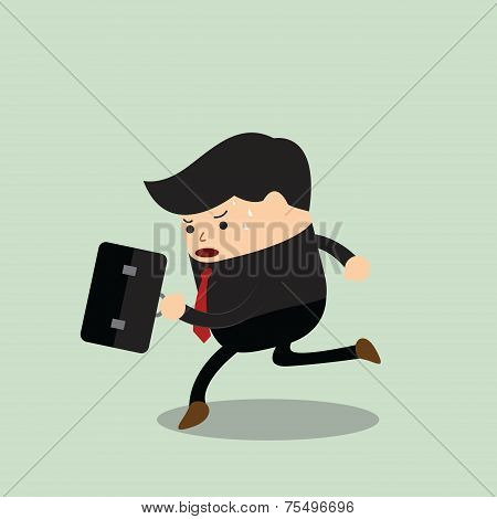 Businessman In A Rush Hour