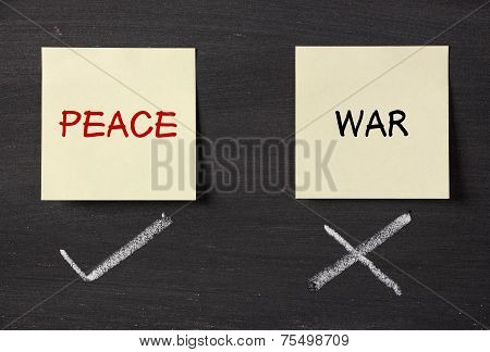 Peace Or War Note