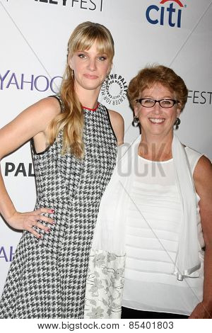 LOS ANGELES - MAR 13:  Heather Morris, mother of fiance Taylor Hubbell at the PaleyFEST LA 2015 - 