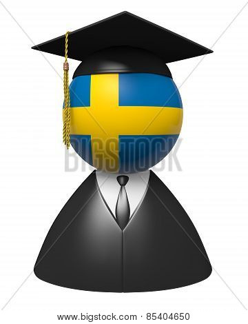 Sweden college graduate concept for schools and academic education