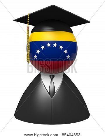 Venezuela college graduate concept for schools and academic education