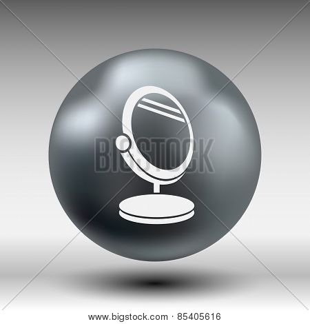 mirror icon vector isolated view sign symbol