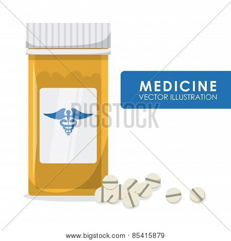 medical design ove white  background vector illustration