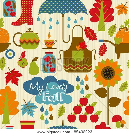Autumn seamless pattern