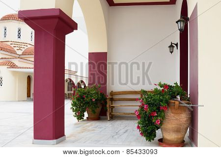 Greek Orthodox monastery. Crete. Spili.
