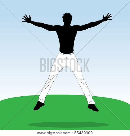 Young Jumping Athlet