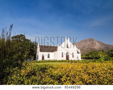 Dutch Reformed Church in Franschhoek in Winelands in Western Cape
