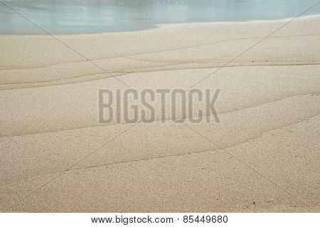 Wave Lines In The Sand