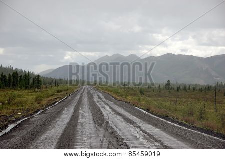 Gravel Road Kolyma Highway Outback Russia