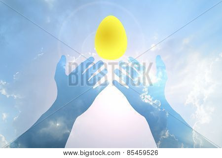 Hand On Blue Sky