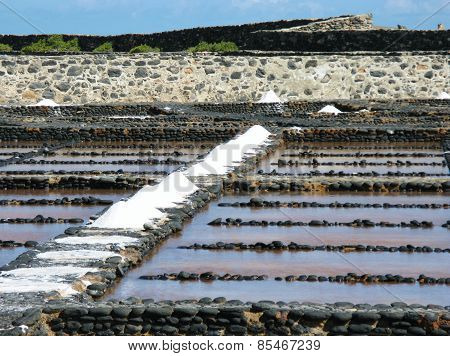 Salt evaporation ponds