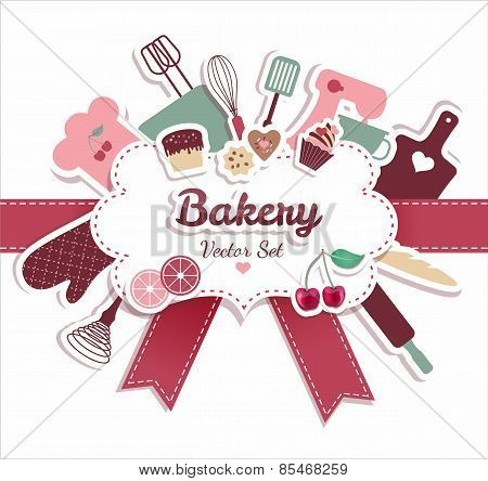 Bakery and sweet illustration