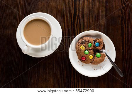 Coffee with cookie
