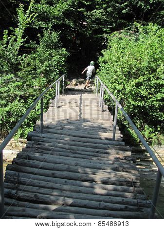 On The Bridge Running Away Afar