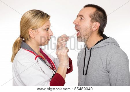 Throat Examining