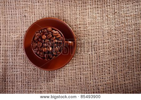 Coffee Beans In A Cup
