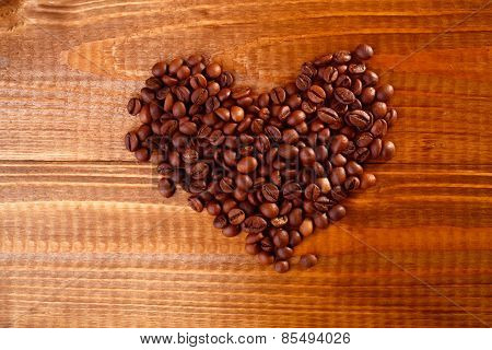 Heart Of Coffee Beans