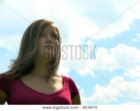 雲の中の女の子