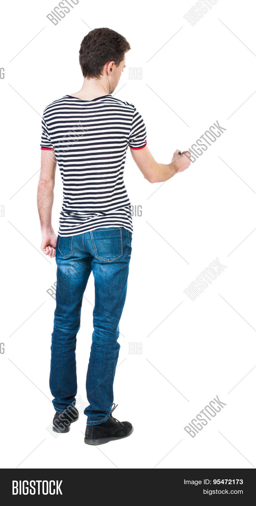 Back View Writing Man Image & Photo (Free Trial) | Bigstock