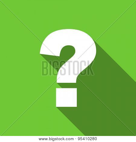 question mark flat icon ask sign original modern design flat icon for web and mobile app with long shadow 