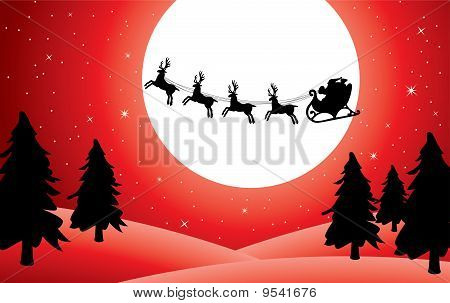 tło wakacje z santa